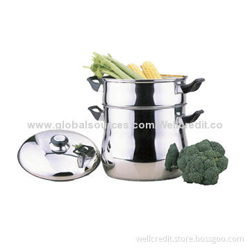 New design stainless steel cookware pasta pot with 0.6 to 1.0mm thickness